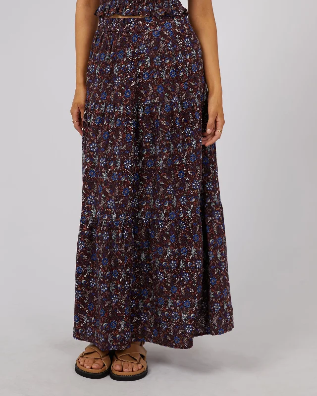 All About Eve Millie Floral Maxi Skirt Multi