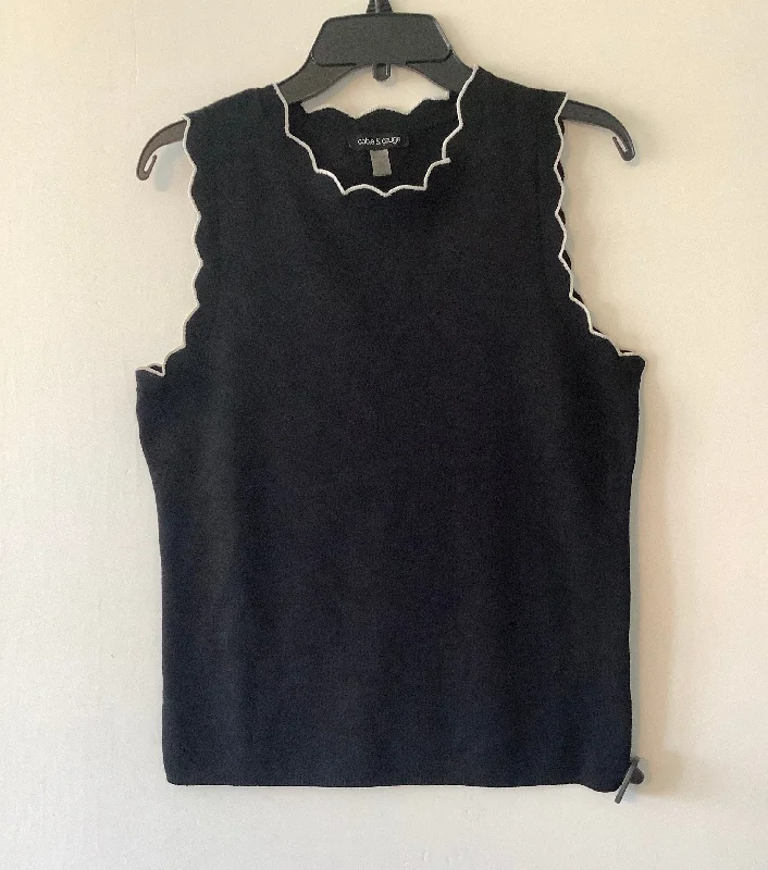 Top Sleeveless By Cable And Gauge In Black, Size: Xl