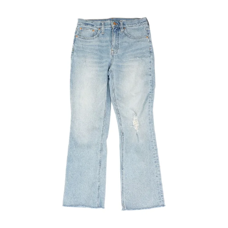 Blue Solid Bootcut Jeans