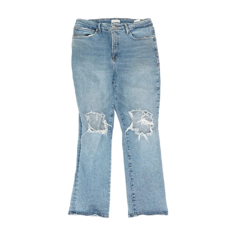 Blue Solid Regular Jeans