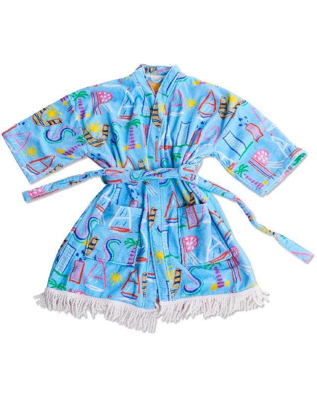 Kip&Co x Ken Done Australia Mate Terry Mini Bath Robe