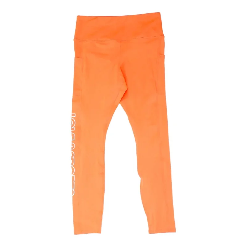 Orange Solid Leggings