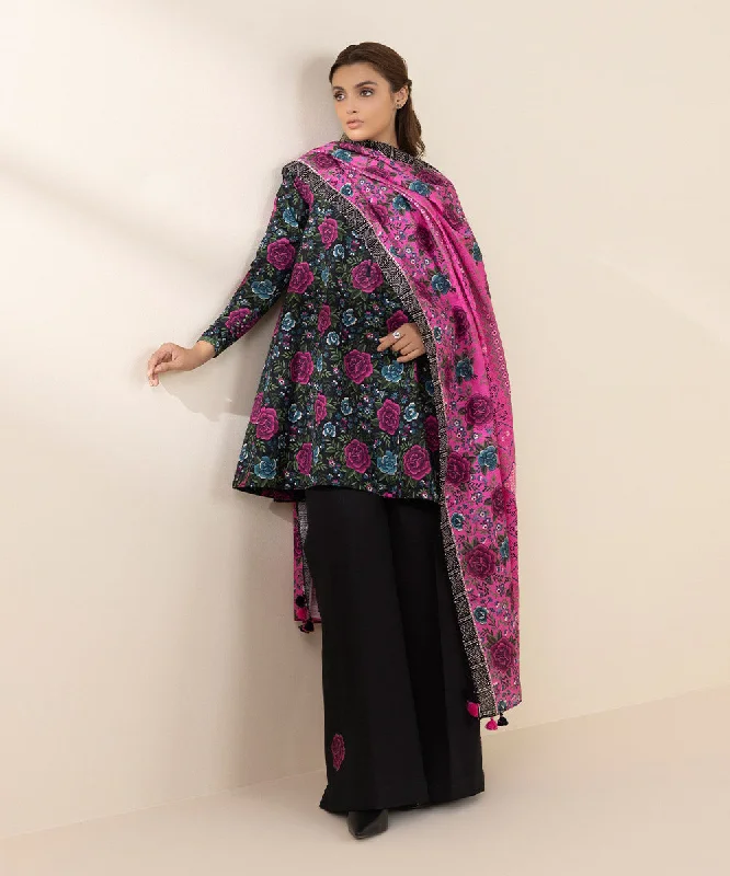 2 Piece - Printed Khaddar Suit