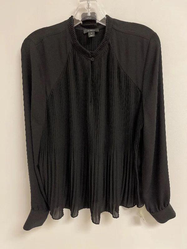 Top Long Sleeve By Halogen In Black, Size: M